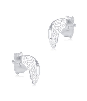 Butterfly Wings Silver Stud Earring STS-6361